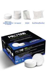 ProTab Compressed Cleaning Cloths - 500/box